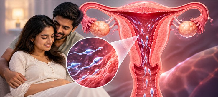 How long does sperm live inside the uterus?